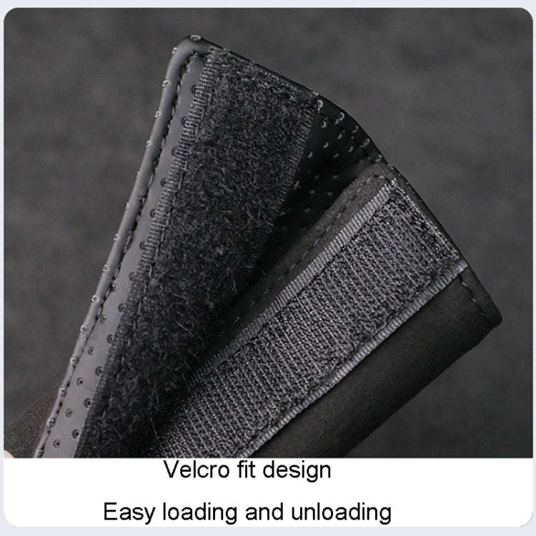 1pair Car Door Handle Decorative Anti-Scratch Cover Car Slippery Leather Inner Door Handle Protec...