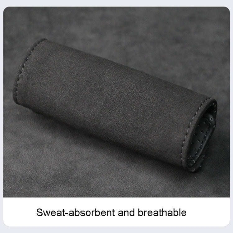 1pair Car Door Handle Decorative Anti-Scratch Cover Car Slippery Leather Inner Door Handle Protec...