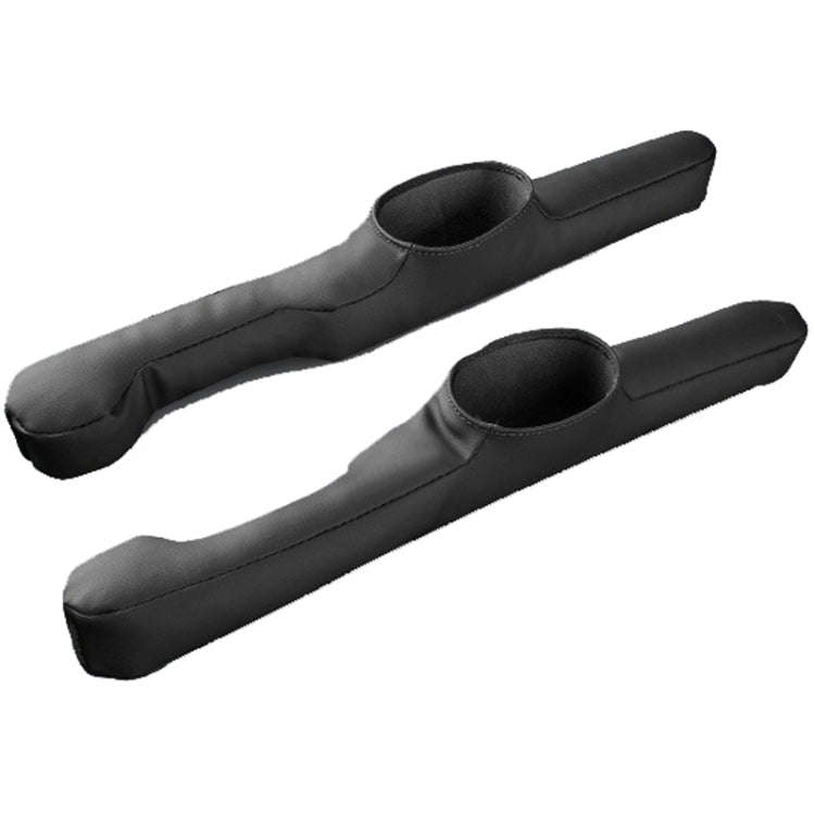 1pair Car Seat Storage Organizer Seat Anti Leakage Seam Fillers(Black)