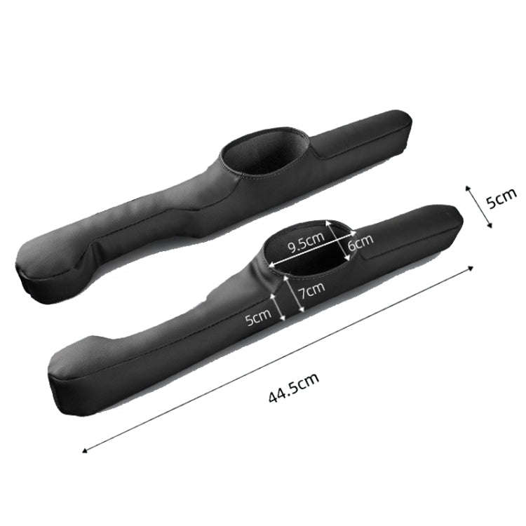 1pair Car Seat Storage Organizer Seat Anti Leakage Seam Fillers(Gray)