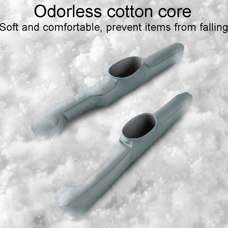 1pair Car Seat Storage Organizer Seat Anti Leakage Seam Fillers(Gray)
