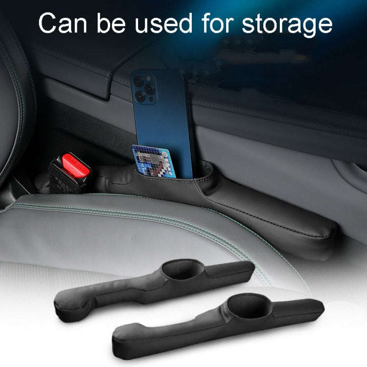1pair Car Seat Storage Organizer Seat Anti Leakage Seam Fillers(Gray)
