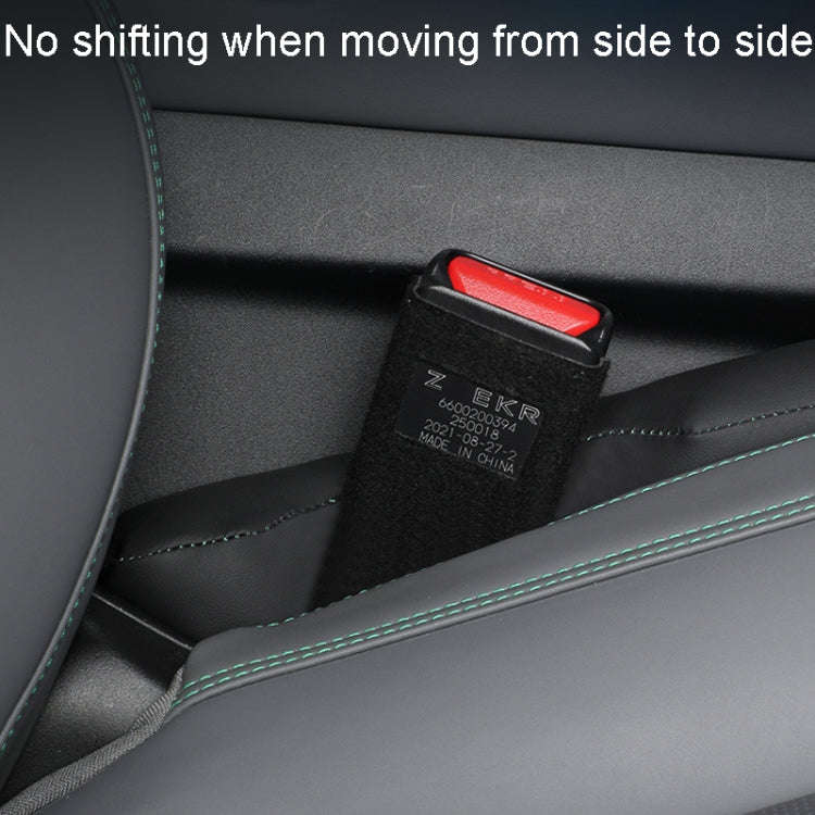 1pair Car Seat Storage Organizer Seat Anti Leakage Seam Fillers(Dark Coffee)
