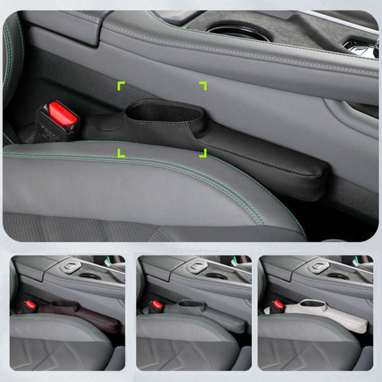 1pair Car Seat Storage Organizer Seat Anti Leakage Seam Fillers(Gray)