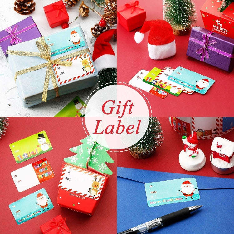 500pcs/ Roll Christmas Self-adhesive Labels Stickers Holiday Decoration Gifts(B216)