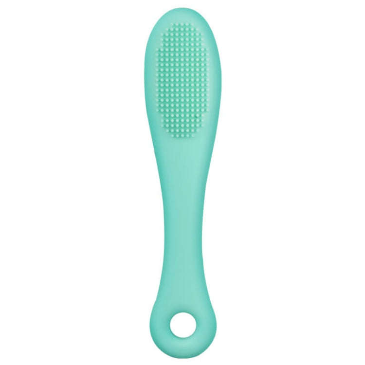 Pet Cats Dog Cleaning Comb Chin Teeth Cleaning Brush Silicone Brush(Green)