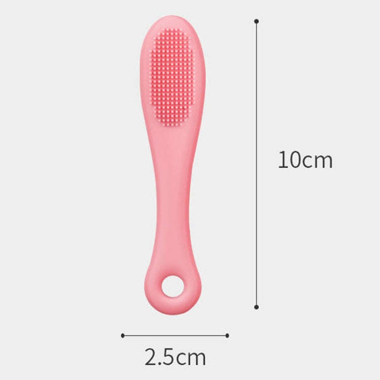 Pet Cats Dog Cleaning Comb Chin Teeth Cleaning Brush Silicone Brush(Green)
