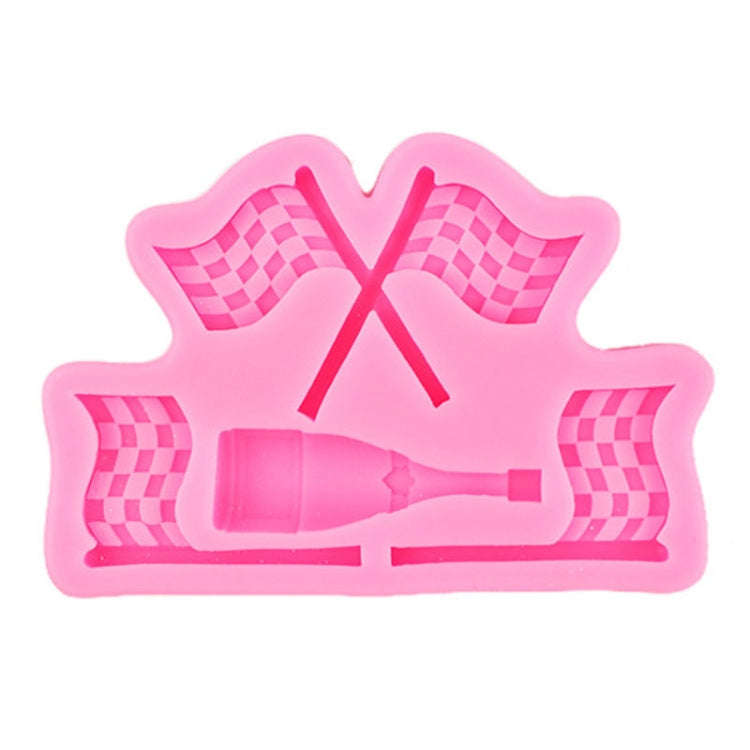 Sports Car Trophy Medal Tire Silicone Mold Glue Plaster Candle Baking Decorative Mold, Specificat...