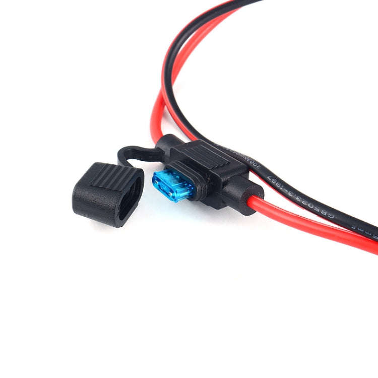 Car Cigarette Lighter Female Socket With 20A Fuse Tube, Cable Length: 50cm