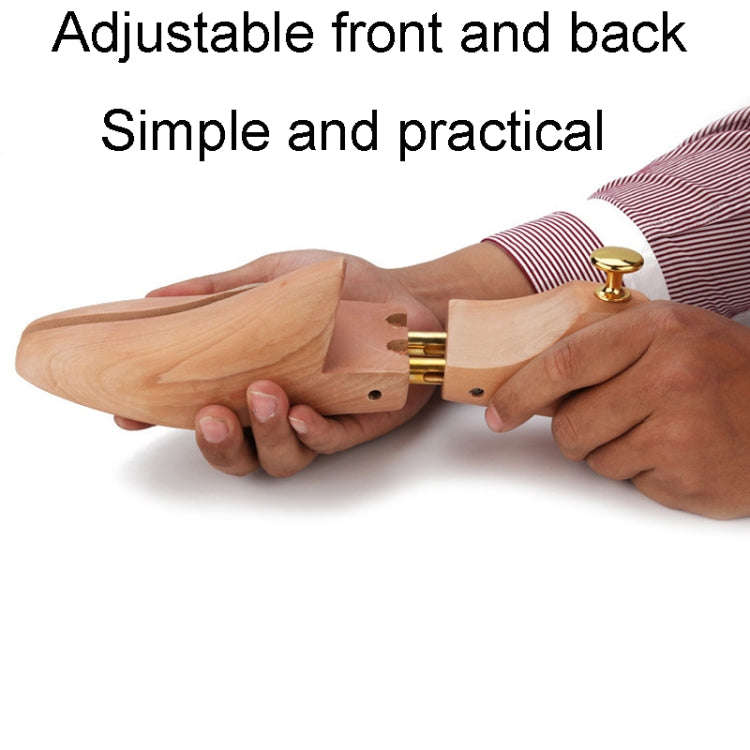 1pair Dutchwood Shoe Stretcher Expander Adjustable Anti-Wrinkle Shoe Last, Size: 45/46