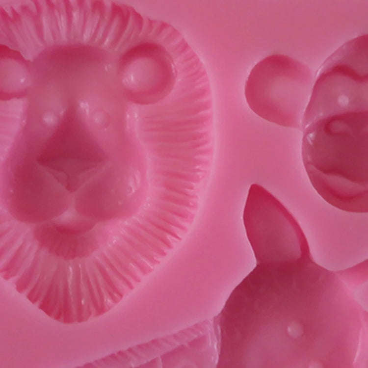 Cartoon Three-dimensional Animals Fondant Silicone Mold Cake Decorating Baking Tools, Specificati...