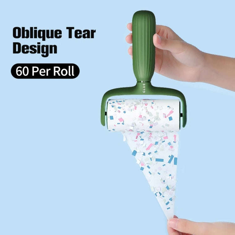 Pet Hair Adhesive Coat Remover Roller Brush(Pearl White)