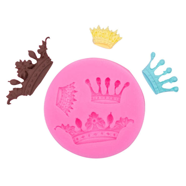 Crown Shape Cake Decorating Mold DIY Chocolate Fondant Silicone Mold Clay Tools, Specification: 1...