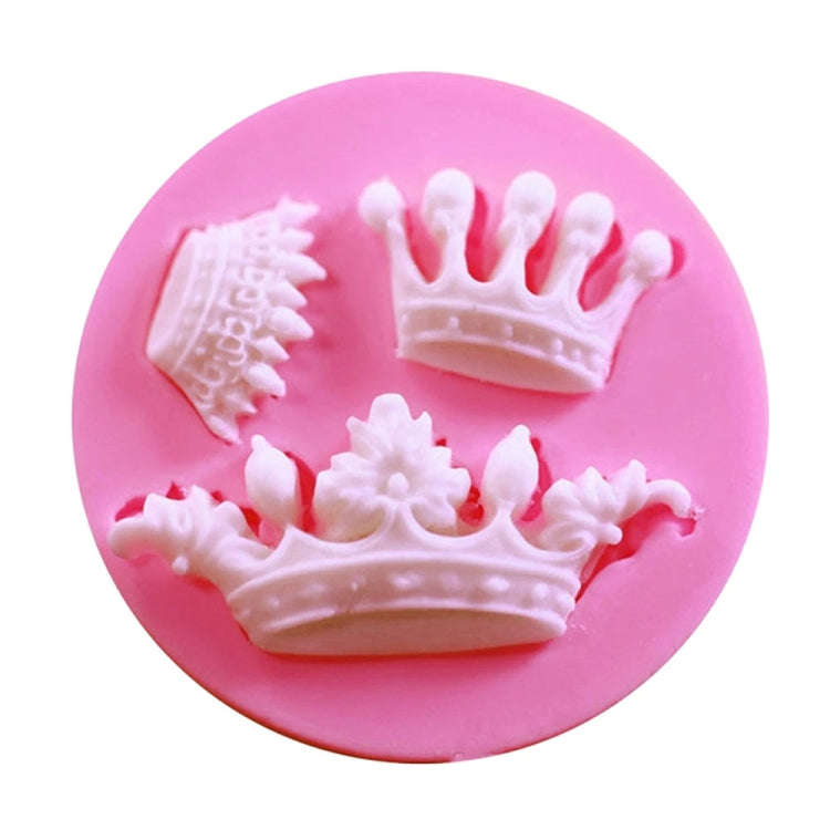 Crown Shape Cake Decorating Mold DIY Chocolate Fondant Silicone Mold Clay Tools, Specification: 1...