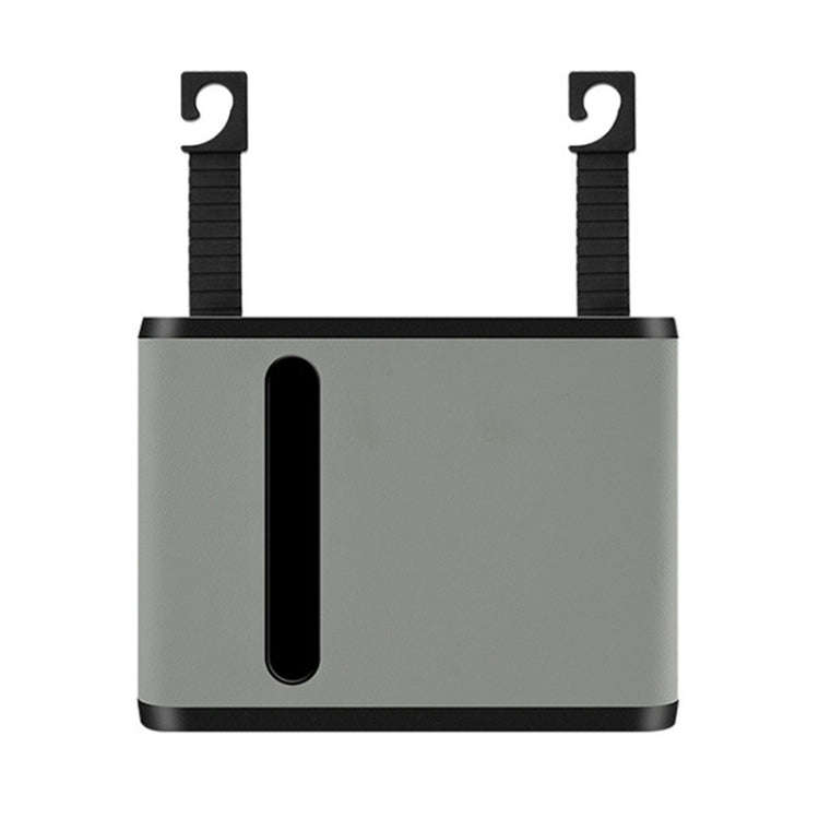 Car Seat Back Hanging Tissue Storage Box(Grey)