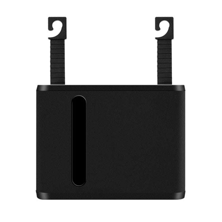 Car Seat Back Hanging Tissue Storage Box(Black)