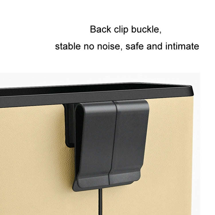 Car Seat Back Hanging Tissue Storage Box(Beige)
