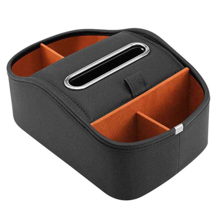 Cat Supplies Leather Storage Box Car Split Paper Tissue Box, Color: Classic Black