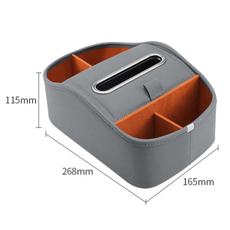 Cat Supplies Leather Storage Box Car Split Paper Tissue Box, Color: Diamond Pattern Brown