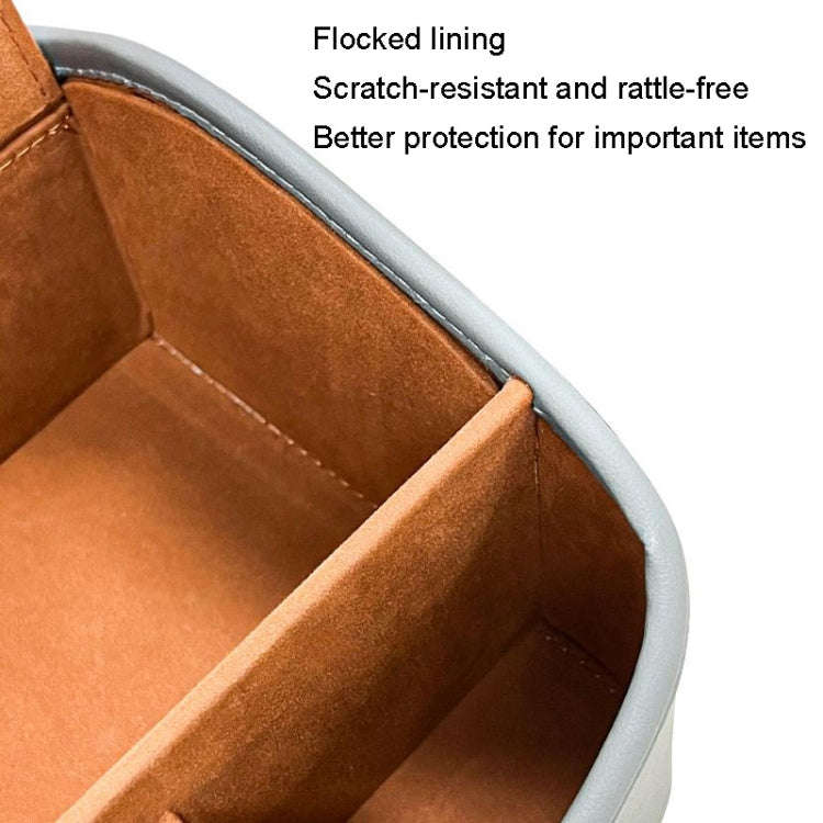 Cat Supplies Leather Storage Box Car Split Paper Tissue Box, Color: Diamond Pattern Brown