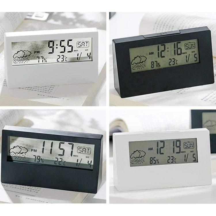 LCD Electronic Desk Clock Digital Display Multifunctional Temperature And Humidity Meter Alarm Cl...