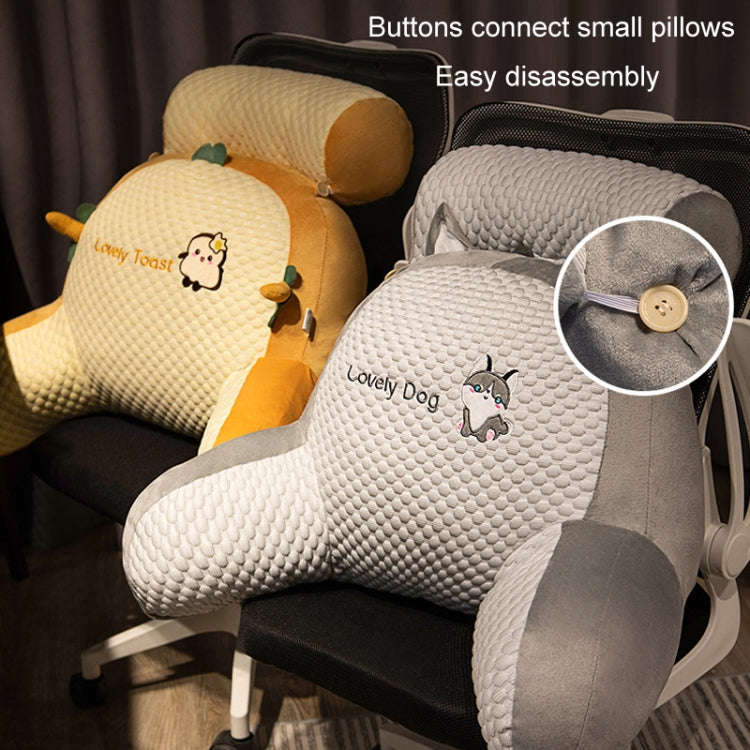Bedside Cushion Soft-Packed Waist Pillow Sofa Tatami, Size: Medium(Whale)