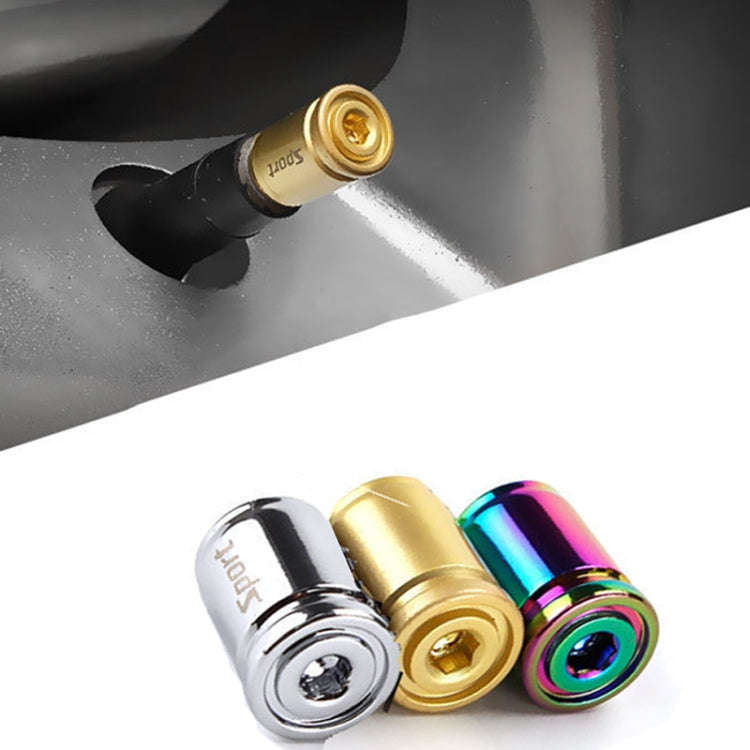 4pcs /Set Sport Anti-Theft Car Tire Valve Caps Universal Valve Cover With Wrench(Colorful)