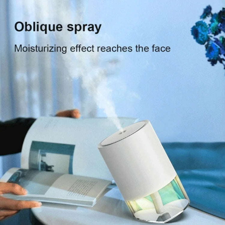 350ml Ultrasonic Air Humidifier Mini Angle Adjustment Car Air Purifier, Spec: USB Plug Green