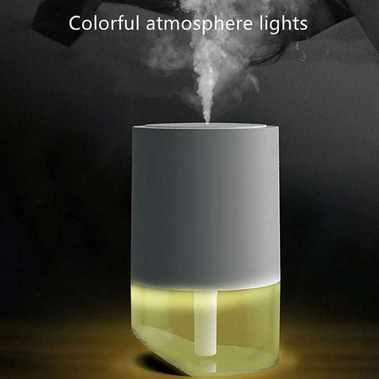 350ml Ultrasonic Air Humidifier Mini Angle Adjustment Car Air Purifier, Spec: USB Plug Green