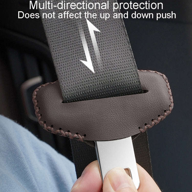 For BMW 1pair Seatbelt Insert Protector Bumper Belt Chuck Decoration(Red)