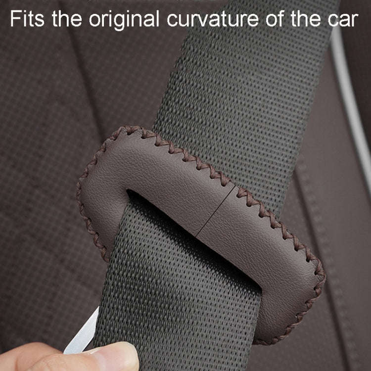 For BMW 1pair Seatbelt Insert Protector Bumper Belt Chuck Decoration(Red)