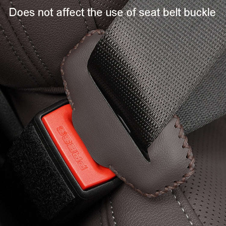 For BMW 1pair Seatbelt Insert Protector Bumper Belt Chuck Decoration(Red)