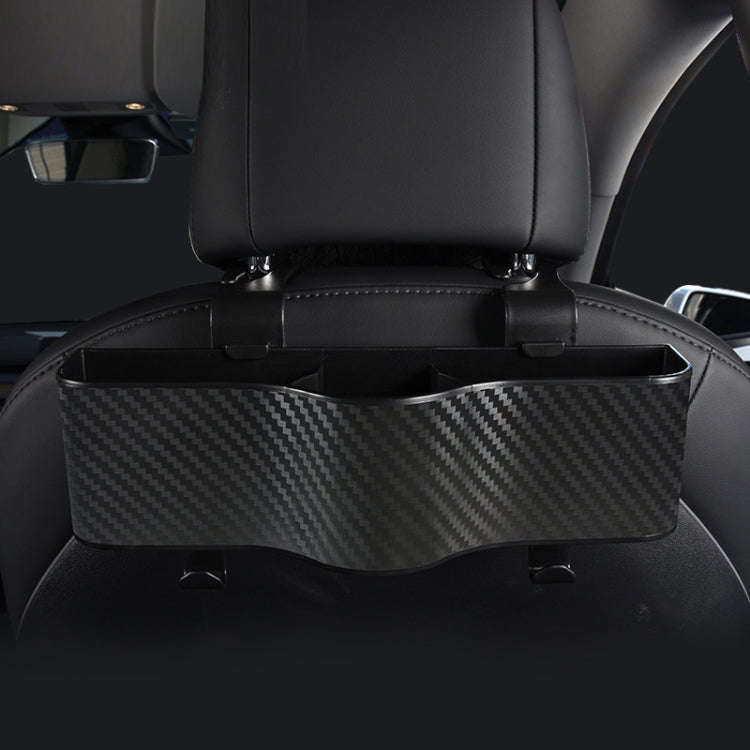 Car Seat Back Storage Box Rear Hanging Cup Holder(Black)