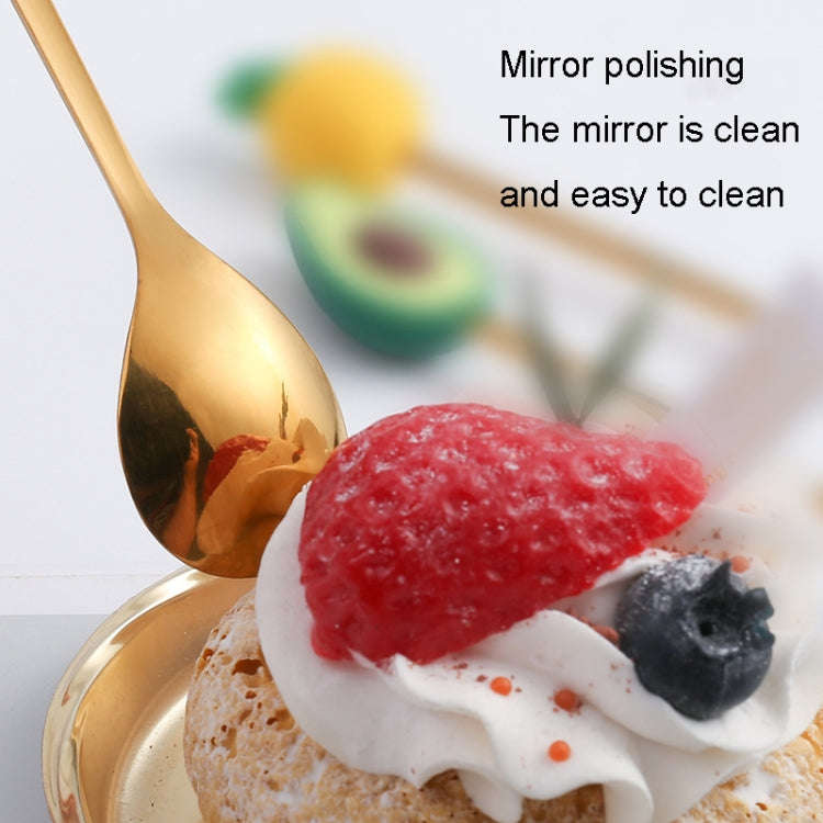 Stainless Steel Coffee Spoon Cartoon Fruit Fork Cute Kids Tableware, Style: Durian Fork