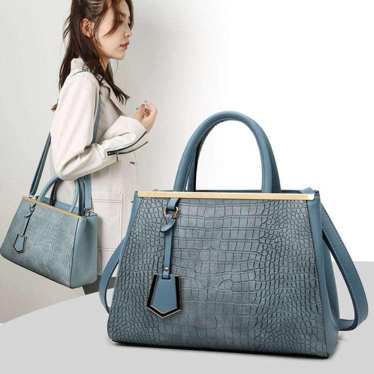 Women Stone Pattern Patchwork Handbag Shoulder Bag Crossbody Bag(Khaki)
