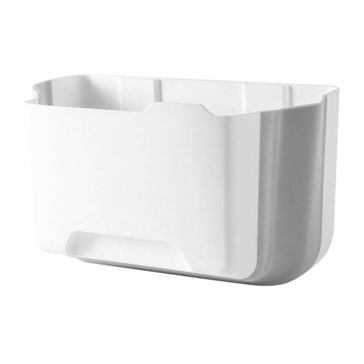 Foldable Car Bin Dual-Use Dustbin Organizer For Home And Car(White)