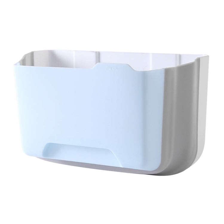 Foldable Car Bin Dual-Use Dustbin Organizer For Home And Car(Light Blue)