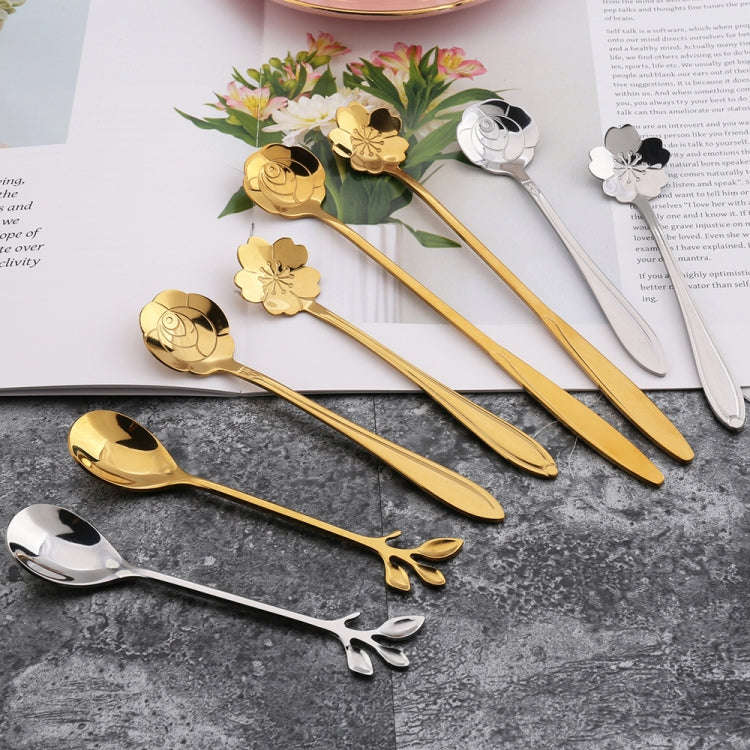 2pcs /Pack Stainless Steel Spoon And Fork Cutlery Set, Style: Colorful Spoons+Blue Box