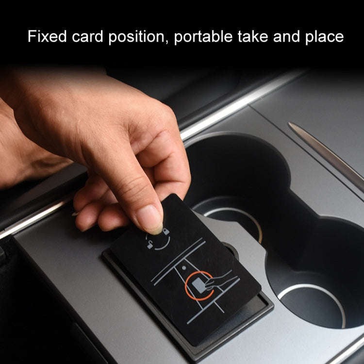 For Tesla Model3/Y Key Card Limiter Induction Card Fixing Slot Modification(Black)