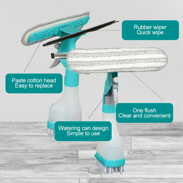 4 In 1 Double-sided Glass Wiper Window Squeegee Portable Spray Mirror Car Glass Cleaner  YJ520