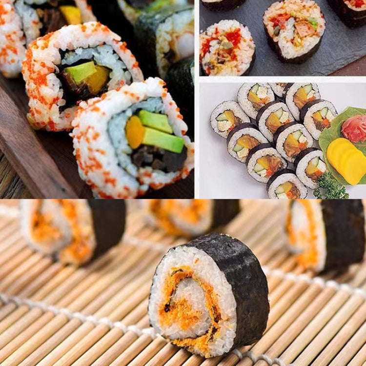 23 x 22cm  Bamboo Sushi Roll Non Adhesive Sushi Curtain(White)