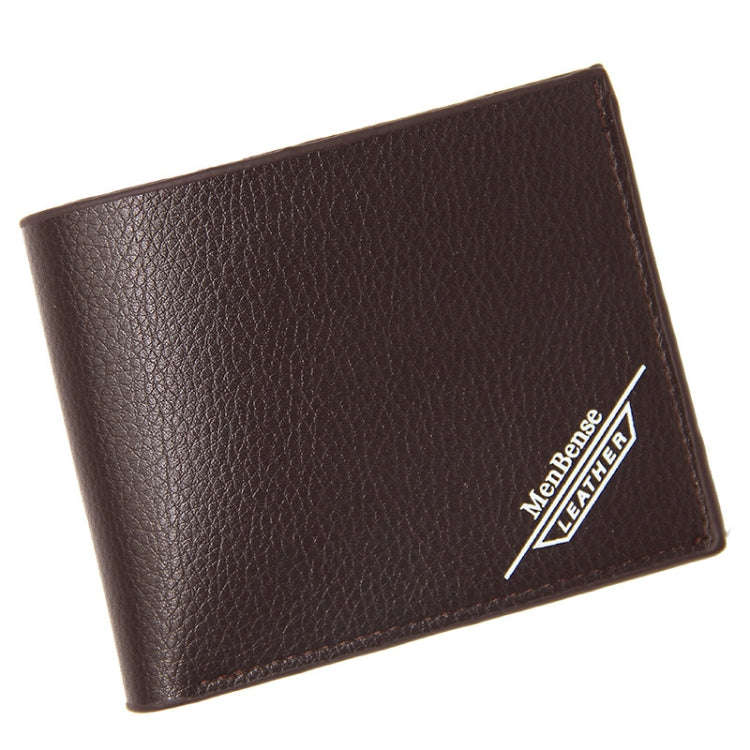 MenBense Men Wallet Casual Coin Purse Large Capacity Money Clip, Style: 555-1 (Dark Coffee)