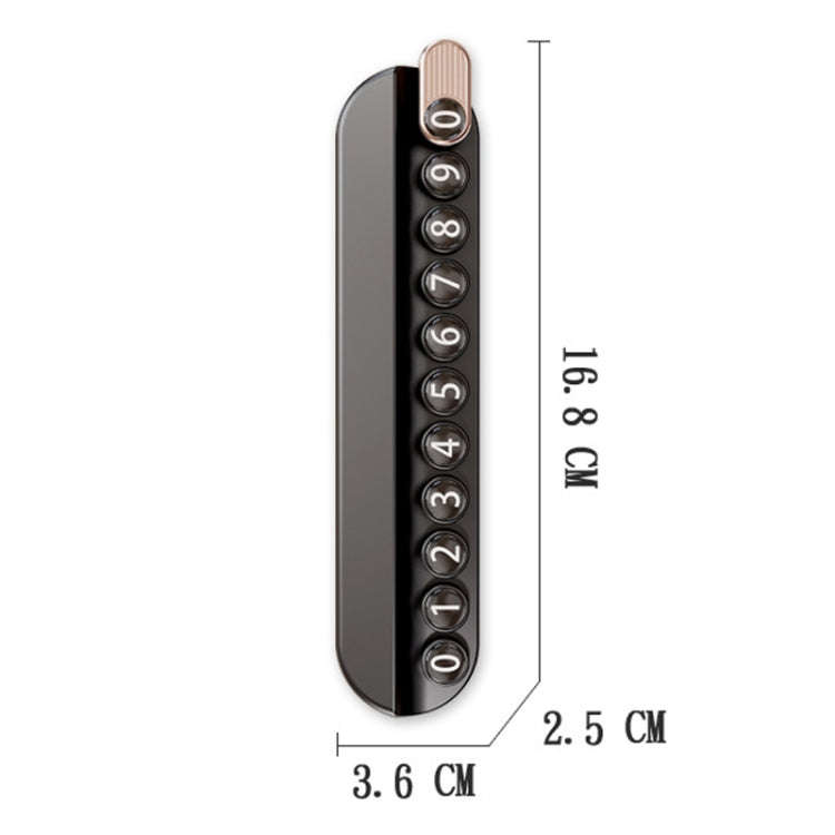 Car Temporary Parking Plate With Aroma Diffuser Moving Car Phone Number Plate Box Packing(Beige)