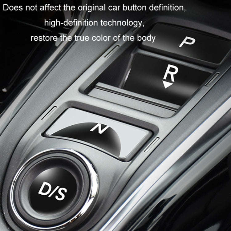 For Acura CDX/19 RDX Car Interior Protective Film, Color: 6pcs /Set Gear Button Sticker