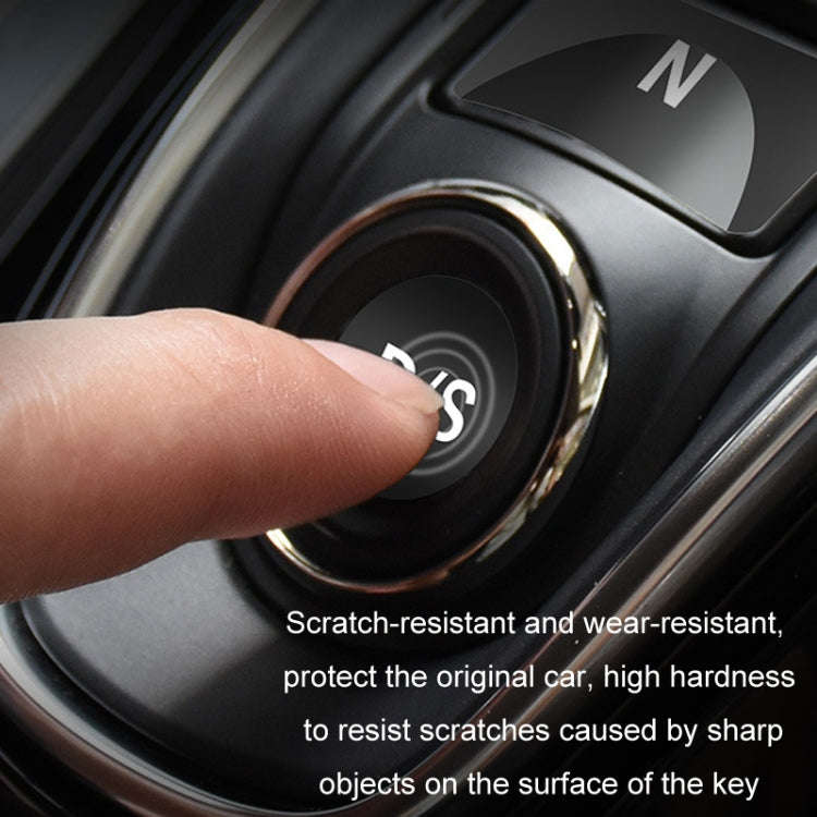 For Acura CDX/19 RDX Car Interior Protective Film, Color: 6pcs /Set Gear Button Sticker