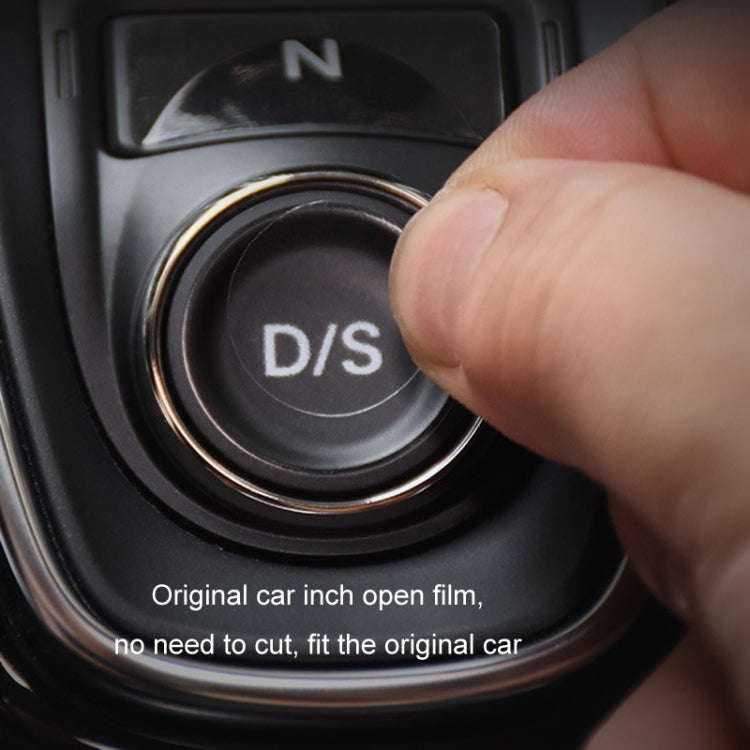 For Acura CDX/19 RDX Car Interior Protective Film, Color: 6pcs /Set Gear Button Sticker