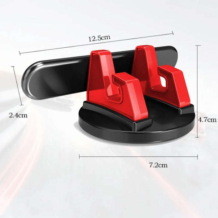 Car Dashboard Automotive Cell Phone Holder Temporary Parking Sign 2 In 1(Gray)