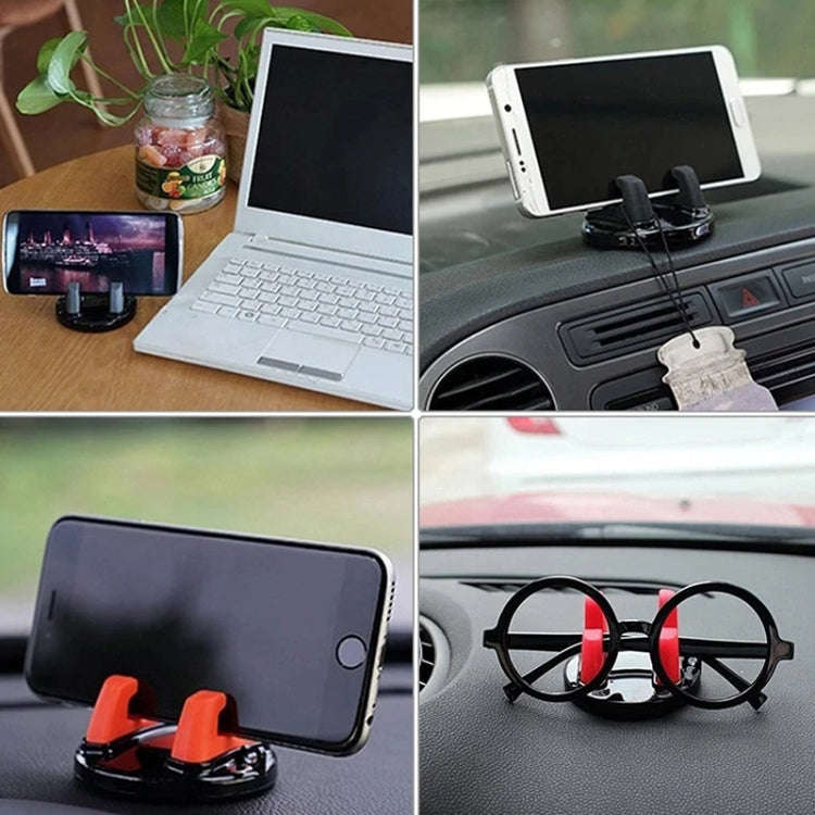 Car Dashboard Automotive Cell Phone Holder Temporary Parking Sign 2 In 1(Gray)