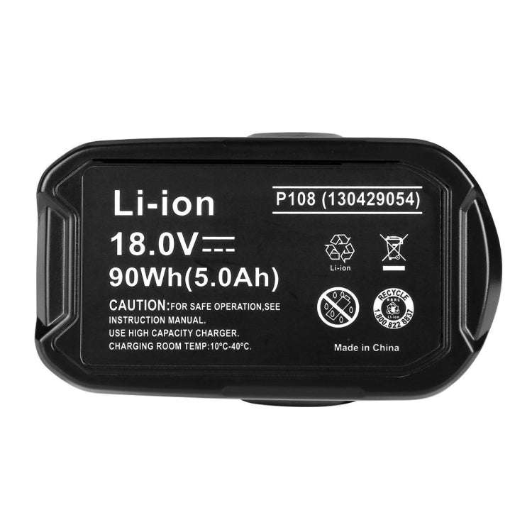 2500mAh 18V Lithium Battery for Power Drill, For RYOBI P108 / BPL-1815 / BPL-1820G / P102 / P103