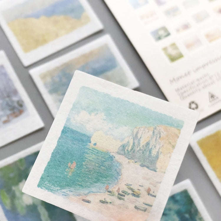50pcs /Pack Handbook Stickers Small Fresh Stickers DIY Diary Material, Style: Landslide